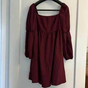 Short flowy mid sleeve dress casual